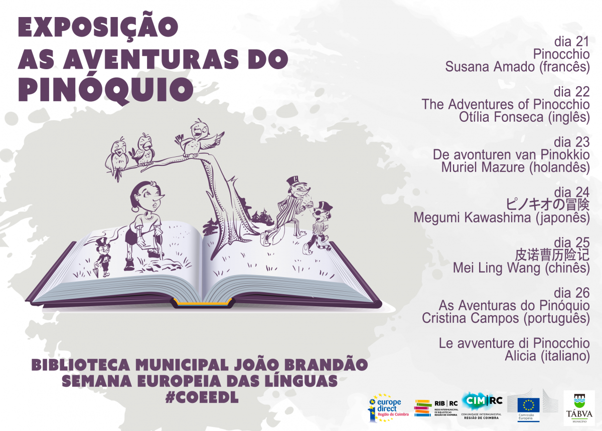 Exposio Uma Aventura do Pinquio no Dia Europeu das Lnguas