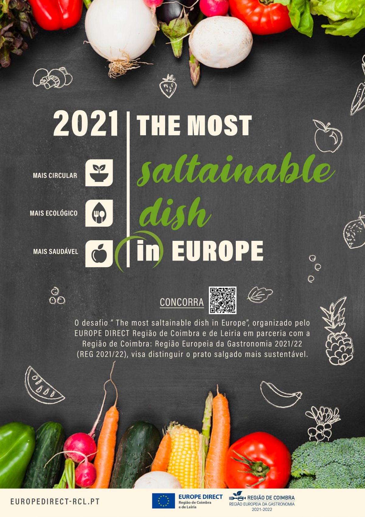 Europe Direct Regio de Coimbra e de Leiria lana concurso gastronmico The most saltainable dish in Europe